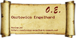 Osztovics Engelhard névjegykártya